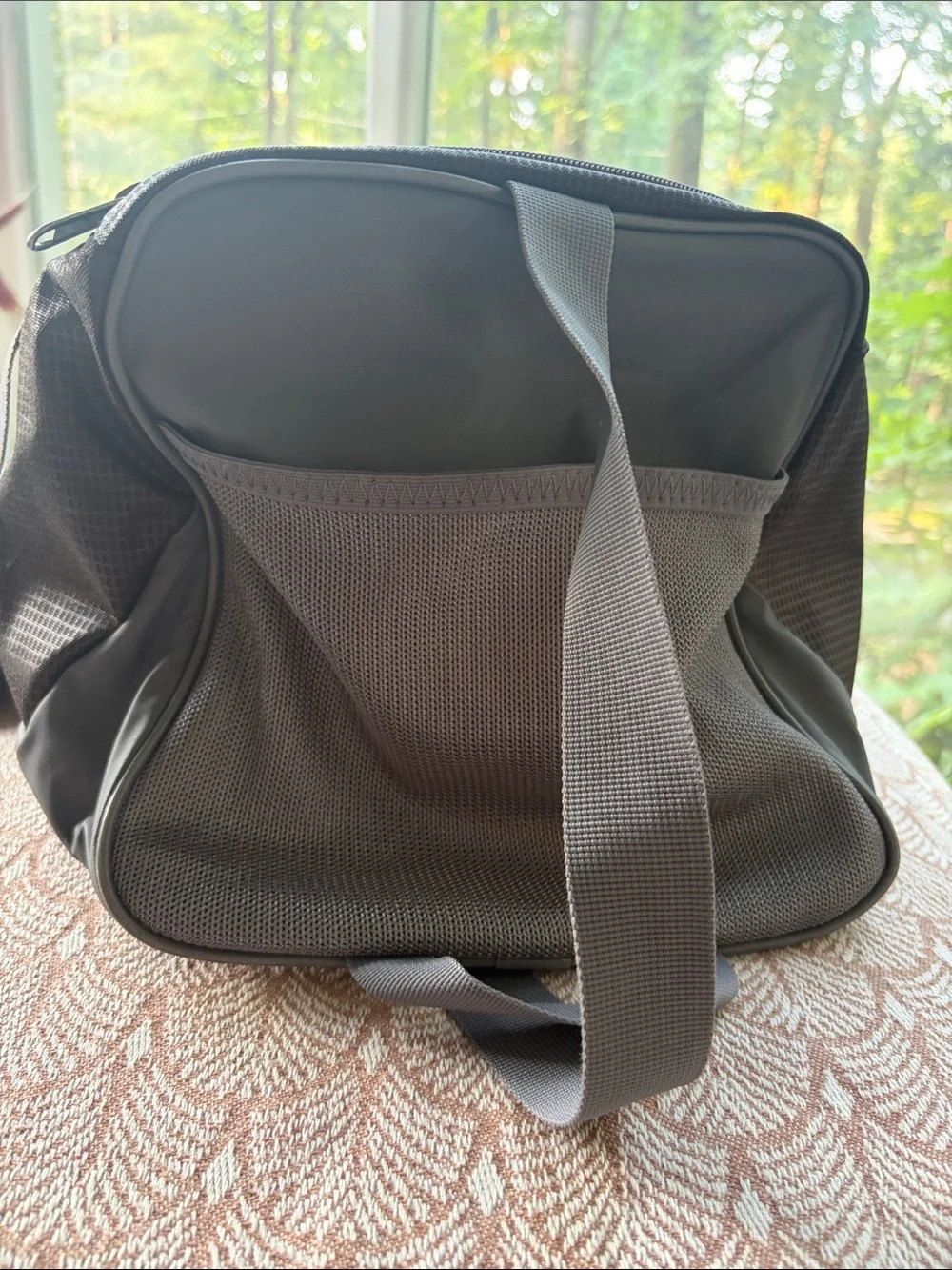Under Armour Black Duffel Bag with White Logo